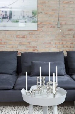 Kegelkerzen STOFF Nagel, 12 Stück -Dekorative Kunst 07.02 Just Right0055 28229