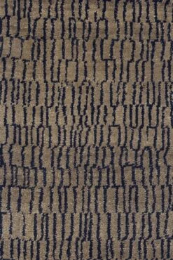 Ketju Teppich, Graphitgrau - Braun -Dekorative Kunst 1 6 8 1closeupKetju Charcoal Brown