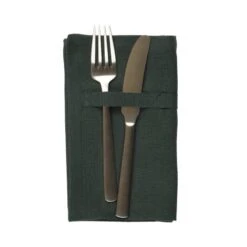 The Organic Company Dinner Serviette, 4 Stück, Dunkelgrün -Dekorative Kunst 1134 400 Dinner Napkins Dark Green Props