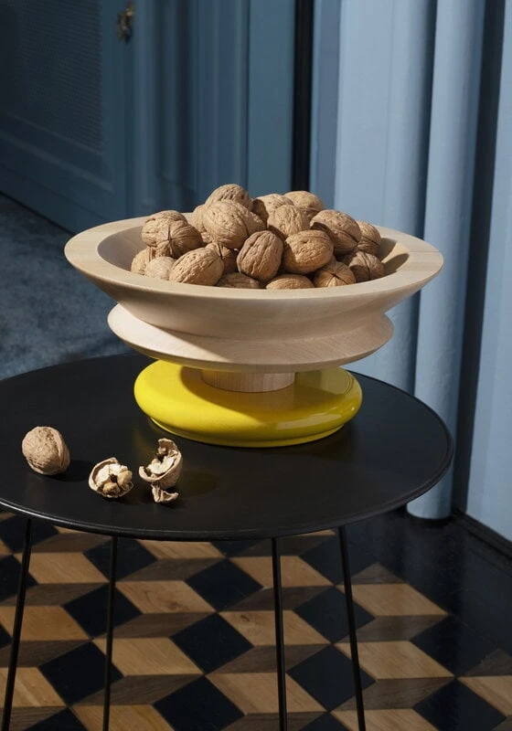 Alessi Sottsass Tafelaufsatz, Gelb 6 Alessi Sottsass Tafelaufsatz, Gelb – Bild 4