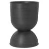 Ferm LIVING Hourglass Pflanztopf, L, Schwarz