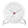Tischuhr AJ Bankers Mit Wecker, Weiß -Dekorative Kunst 15RDH iso HV