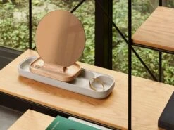 Fritz Hansen KN Slide Tischspiegel, Esche – Grauer Beton -Dekorative Kunst 17950 Slide