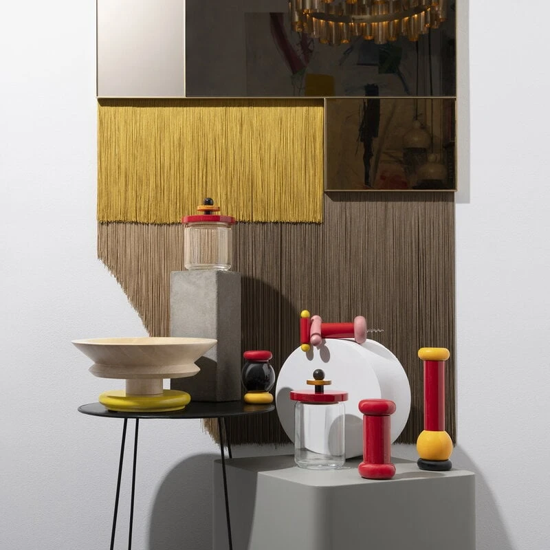 Alessi Sottsass Tafelaufsatz, Gelb 7 Alessi Sottsass Tafelaufsatz, Gelb – Bild 5