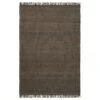Fringe Hemp Teppich, Dunkelbraun -Dekorative Kunst 1RootsLiving AK