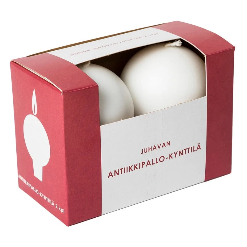 Antique Kugelkerze, 2 Stück 3 Antique Kugelkerze, 2 Stück