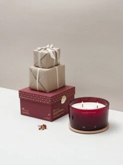 Skandinavisk Duftkerze Mit Deckel, JUL, Drei Dochte -Dekorative Kunst 20118 100 STYLING JUL SCENTED CANDLE 475G