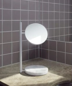 Normann Copenhagen Pose Tischspiegel, Weiß -Dekorative Kunst 2022 Pose Mirror White 03