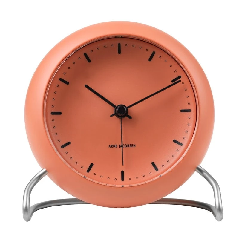 AJ City Hall Tischuhr Mit Wecker, Blasses Orange 2 AJ City Hall Tischuhr Mit Wecker, Blasses Orange