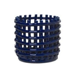 Ferm LIVING Ceramic Korb, Klein, Blau