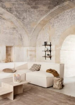 Ferm LIVING Ceramic Korb, Groß, Gebrochen Weiß -Dekorative Kunst 31 1194