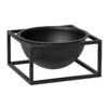 By Lassen Schale Kubus Centrepiece, Klein, Schwarz -Dekorative Kunst 316ByLassen iso TH