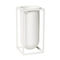 By Lassen Vase Kubus Lily, Weiß