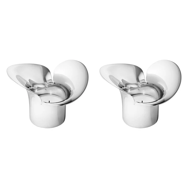 Georg Jensen Bloom Botanica Teelichthalter, 2 Stück 3 Georg Jensen Bloom Botanica Teelichthalter, 2 Stück