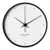 Georg Jensen Henning Koppel Wanduhr, 30 Cm, Schwarz - Weiß -Dekorative Kunst 4georgjensen henning koppel black 30 ma