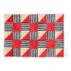 Hay Sobremesa Tischset, Gestreift, Rot -Dekorative Kunst 541557 Sobremesa Place Mat stripe red