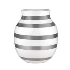 Kähler Vase Omaggio, Mittelgroß, Silber