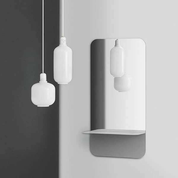 Normann Copenhagen Spiegel Horizon Vertikal, Grau 5 Normann Copenhagen Spiegel Horizon Vertikal, Grau – Bild 3