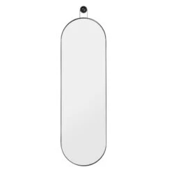 Ferm LIVING Spiegel Poise, Oval, Schwarz