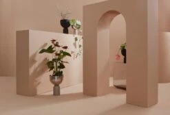 AYTM Torus Blumentopf, S, Schwarz -Dekorative Kunst AYTM S1 01 095