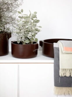 Ceramics Pflanzgefäß, Braun -Dekorative Kunst Ceramics Prod 1