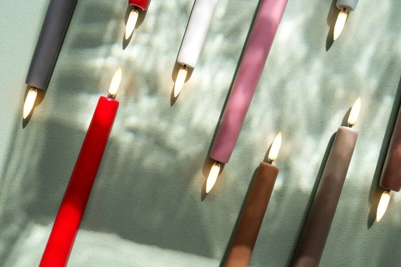 LED-Spitzkerze, 2 Stück, Salbeigrün 6 LED-Spitzkerze, 2 Stück, Salbeigrün – Bild 4