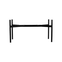 Klorofyll Pflanzgefäß Mit Spalier, Mittel Und Hoch, Grau -Dekorative Kunst ELMKLM2BL EE