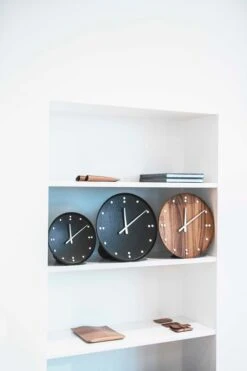 FJ Clock 25 Cm, Schwarz -Dekorative Kunst FJ Clocks environmental
