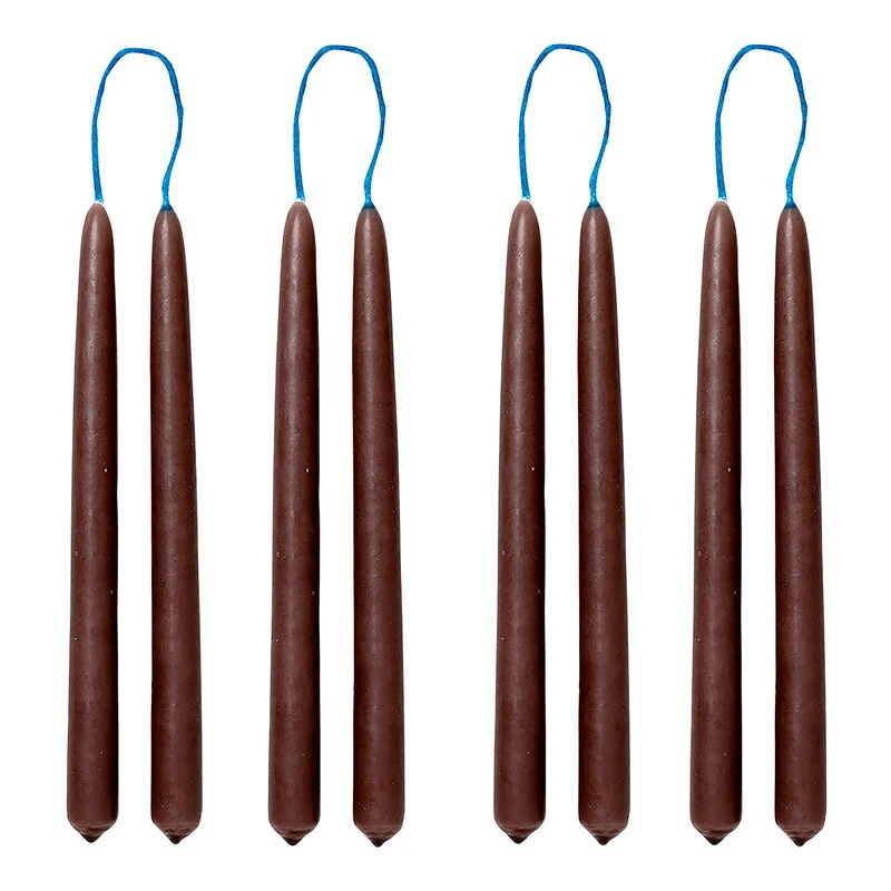 Ferm LIVING Dipped Kerze, 8 Stück, 1,2 cm, Braun 3 Ferm LIVING Dipped Kerze, 8 Stück, 1,2 cm, Braun