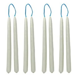 Ferm LIVING Dipped Kerze, 8 Stück, 1,2 cm, Salbeigrün