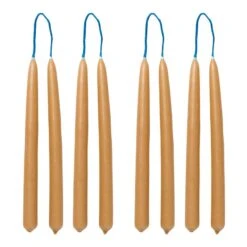 Ferm LIVING Dipped Kerze, 8 Stück, 1,2 cm, Strohgelb