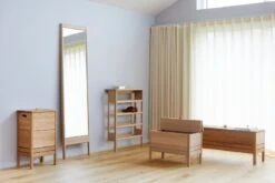 A Line Spiegel, Eiche -Dekorative Kunst FR A Line 1