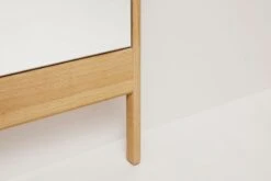 A Line Spiegel, Eiche -Dekorative Kunst FR A Line Mirror Oak Detail