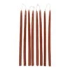 Ferm LIVING Spike Kerzen, Dünn, 8er-Set, Rostrot -Dekorative Kunst Ferm Living FL1104266262 kynttilt fermLIVING SpikeSlimCandles Rust 1104266262 pack kb