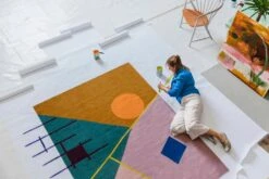 Zeniitti Teppich 200 X 300 Cm, Rosa – Braun -Dekorative Kunst Finarte Atelier Zeniitti design Minni Havas Suvi Keslinen