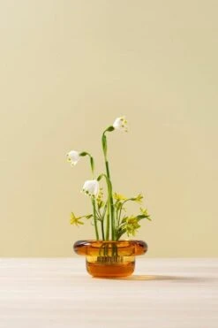 Sirkel Teelichthalter, Bernsteingelb -Dekorative Kunst HFlN42Ig