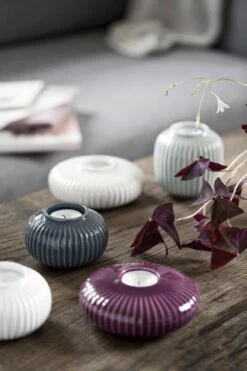 Kähler Teelichthalter Hammershøi 65 Mm, Anthrazit -Dekorative Kunst Hammershi tealights