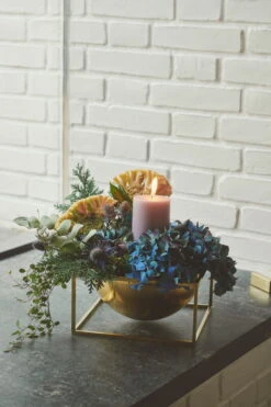 By Lassen Schale Kubus Centrepiece, Groß, Vergoldet -Dekorative Kunst Heg Mller 200928 byLassen sept 20200577 copyrole