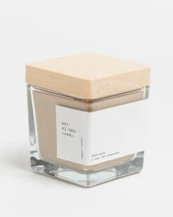 Veggie Wachskerze, Smoke Sauna 7 Veggie Wachskerze, Smoke Sauna -Dekorative Kunst Hetkinen Veggie candle smoke sauna square closed