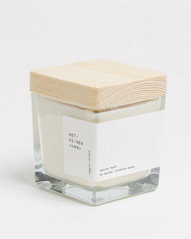 Veggie Wachskerze, Quadratisch, Fichtenharz 4 Veggie Wachskerze, Quadratisch, Fichtenharz – Bild 2