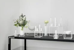 By Lassen Kubus 8 Kerzenhalter, Weiß -Dekorative Kunst IMGL1872