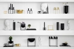 By Lassen Schale Kubus Centrepiece, Klein, Schwarz -Dekorative Kunst IMGL7192