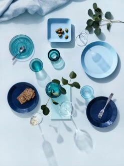 Iittala Votiv Valkea, Meerblau -Dekorative Kunst Iittala 2019 Teema Kastehelmi Valkea Essence