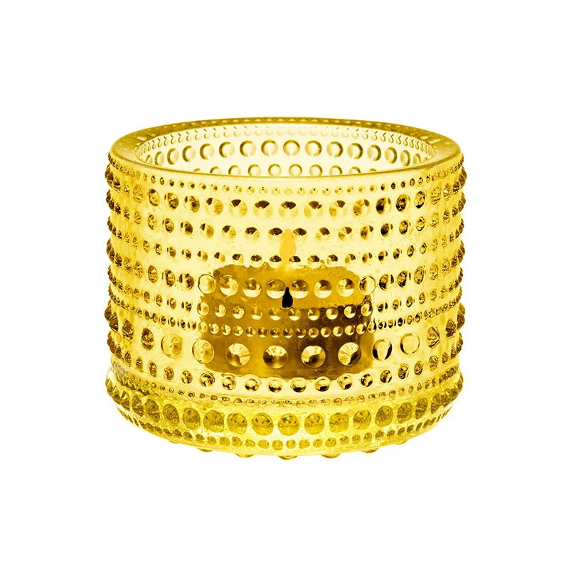 Iittala Kastehelmi Teelichthalter, 64 Mm, Zitronengelb 3 Iittala Kastehelmi Teelichthalter, 64 Mm, Zitronengelb
