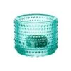Iittala Kastehelmi Teelichthalter, 64 mm, Wassergrün -Dekorative Kunst Iittala Kastehelmivotive watergreen