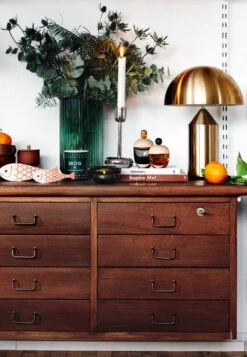 Aufbewahrungsglas Lyyli, Klein, Orange-grau -Dekorative Kunst Joulu6 2017 suvi kesalainen