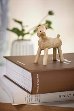 Kay Bojesen Hund Tim, Hellbraun 13 Kay Bojesen Hund Tim, Hellbraun -Dekorative Kunst KB 39212 02 1