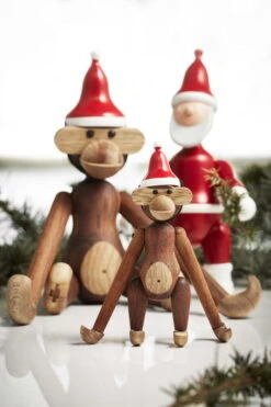 Kay Bojesen Weihnachtsmannmütze Für Wooden Monkey, Mini -Dekorative Kunst KB 39236 39237 39430 01