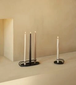 Menu Clip Kerzenhalter, Schwarz 9 Menu Clip Kerzenhalter, Schwarz -Dekorative Kunst MENU Clip Candle Holder Spire Smooth Tapered Candle 2