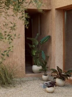 Menu Plantas Blumentopf, 26 cm, Elfenbeinfarben -Dekorative Kunst MENU LS Plantas Planters